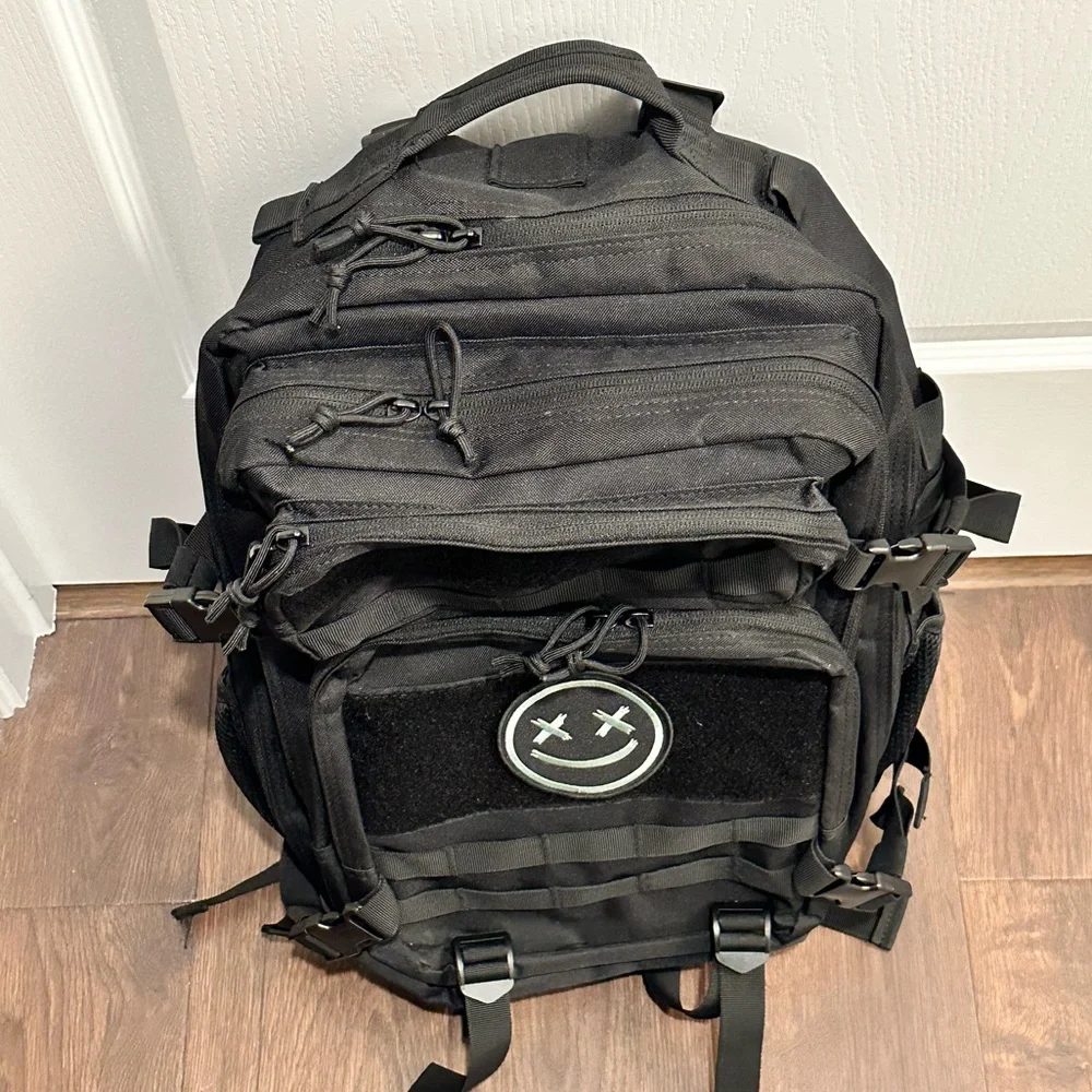 Black Tactical Military Grade Backpack
